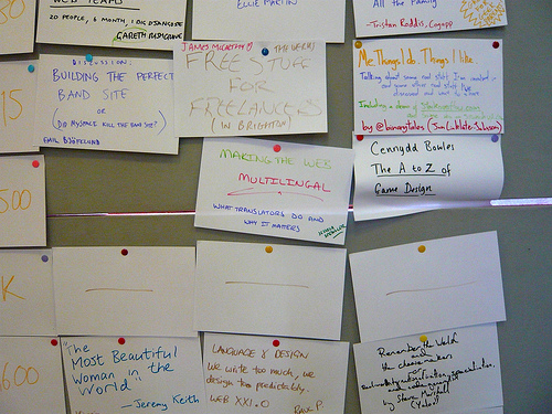 BarCamp Board BarCamp talk board