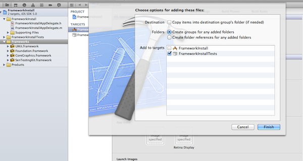 Adding framework